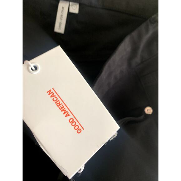 Good American Good Legs Crop Skinny Jeans in Black Plus Size 22 NWT - Picture 7 of 9